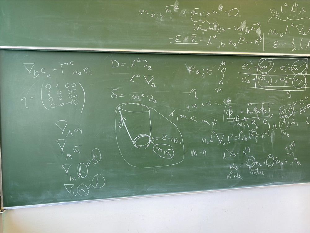 a blackboard written in chalk