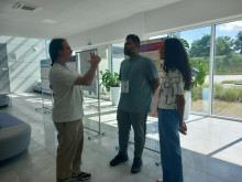 participants at the poster session