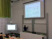 speaker in the lecture hall