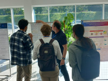 participants at the poster session