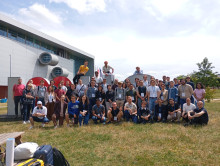 participants by the "I <3 UG" installation