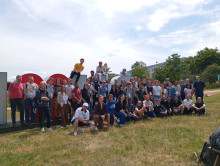 participants by the "I <3 UG" installation
