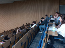participants at the lecture hall during SpeedTalks