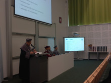 Dean Marcin Marciniak's speech in the auditorium