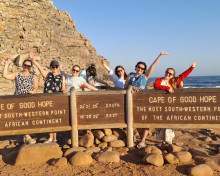 project participants at the Cape of Good Hope