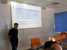 vice-dean presenting at the meeting