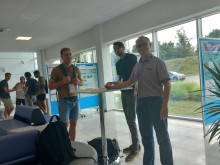 students on poster session