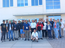 group photo in front of the Institute of Informatics