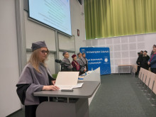 Vice-Dean Dr Justyna Strankowska reads the oath